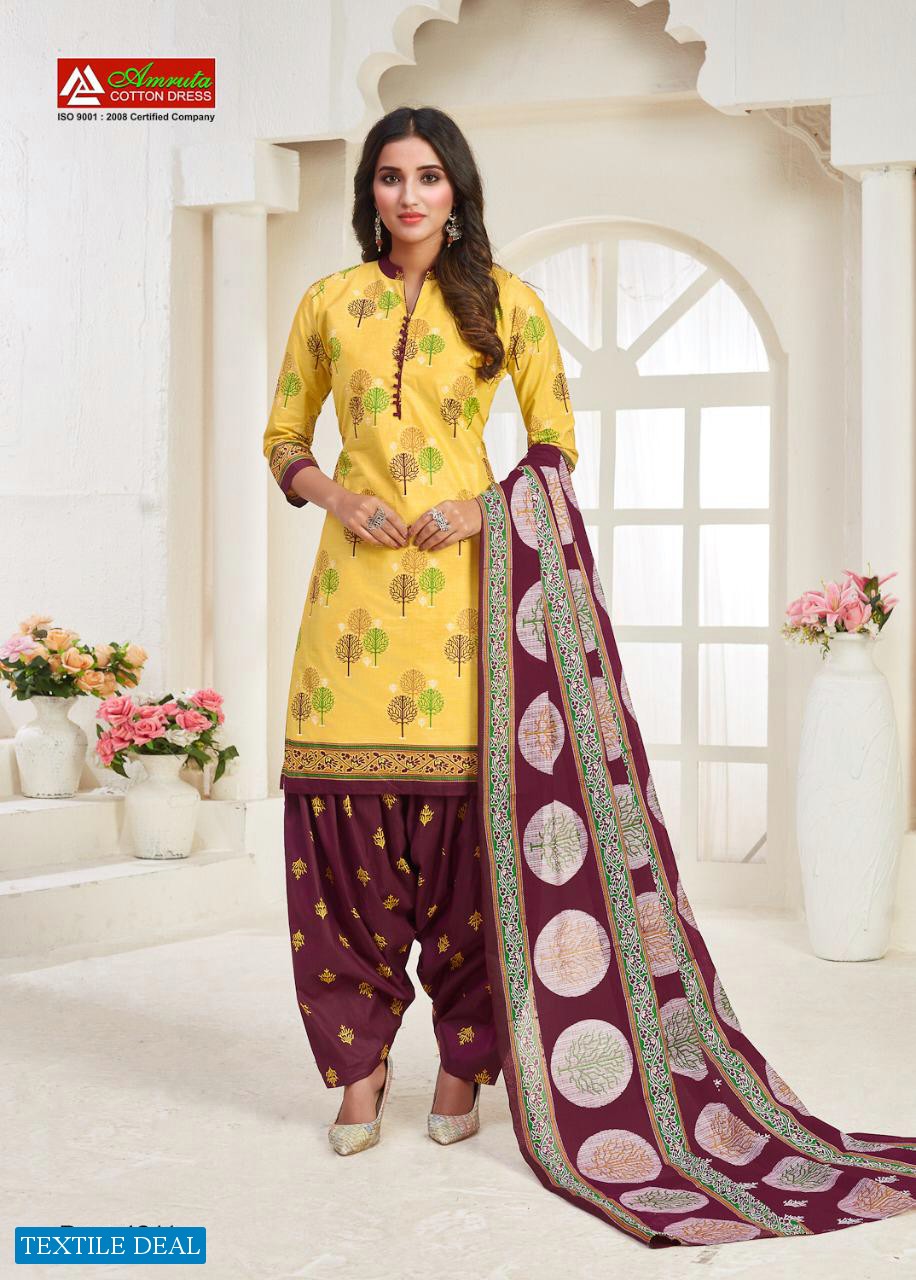 Amruta Kajori Vol-42 Wholesale Printed Dress Material