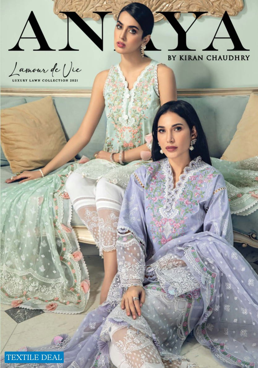 Anaya By Kiran chaudhry Luxury Lawn 2021 Branded Pakistani Catalog