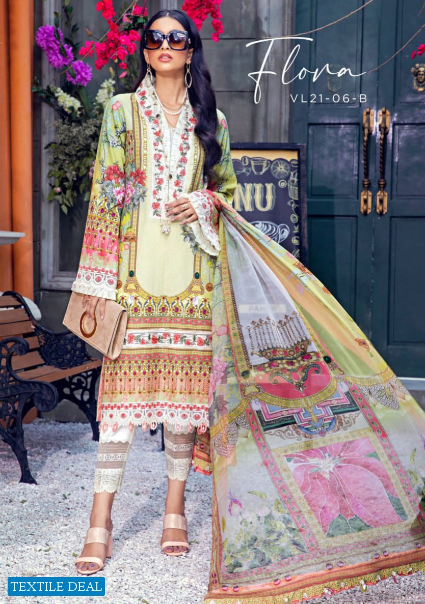 Anaya Viva Lawn 2021 Wholesale Branded Pakistani Dress
