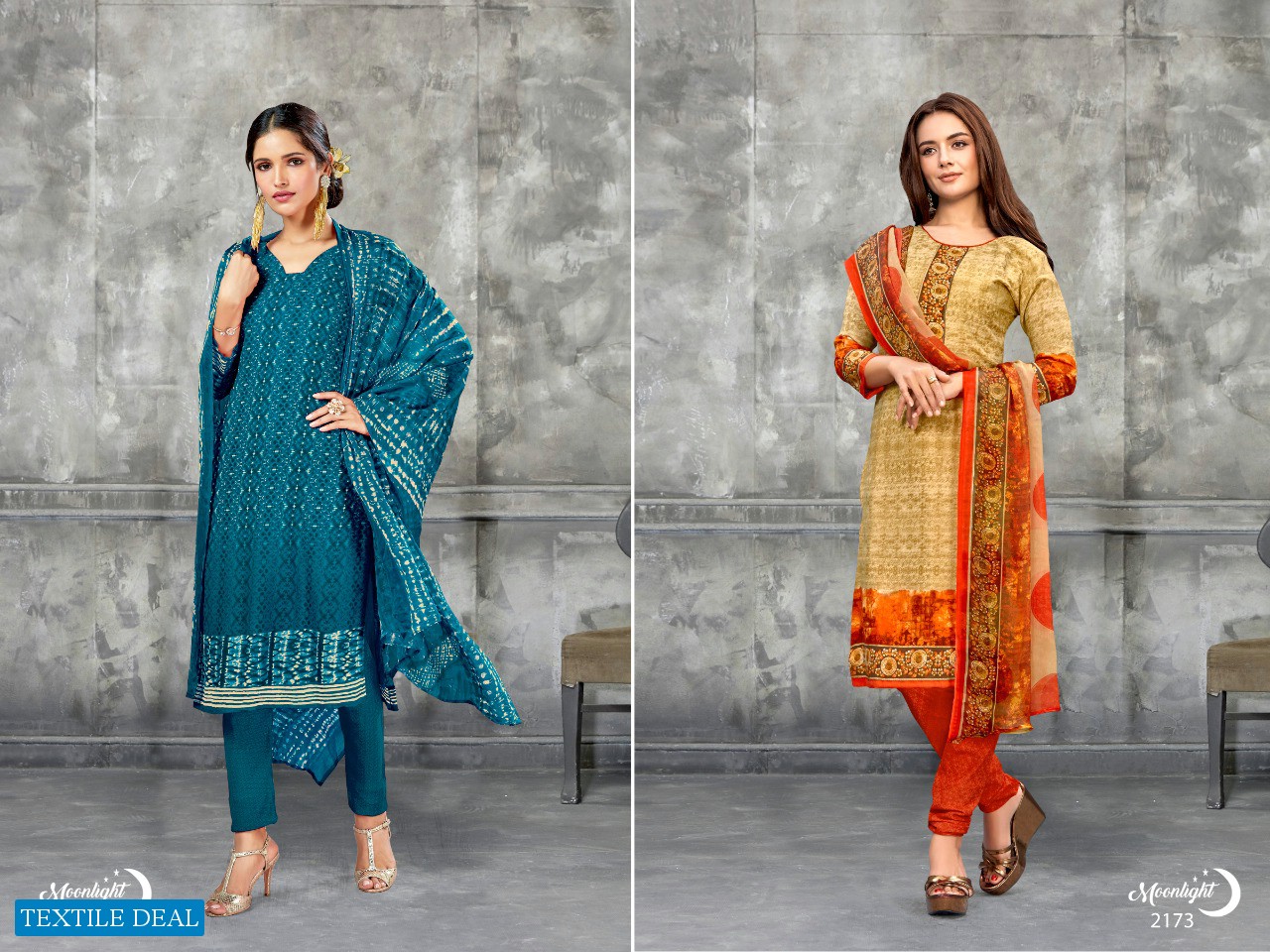 Anmol Moon Light Vol-9 Wholesale Printed Dress Material