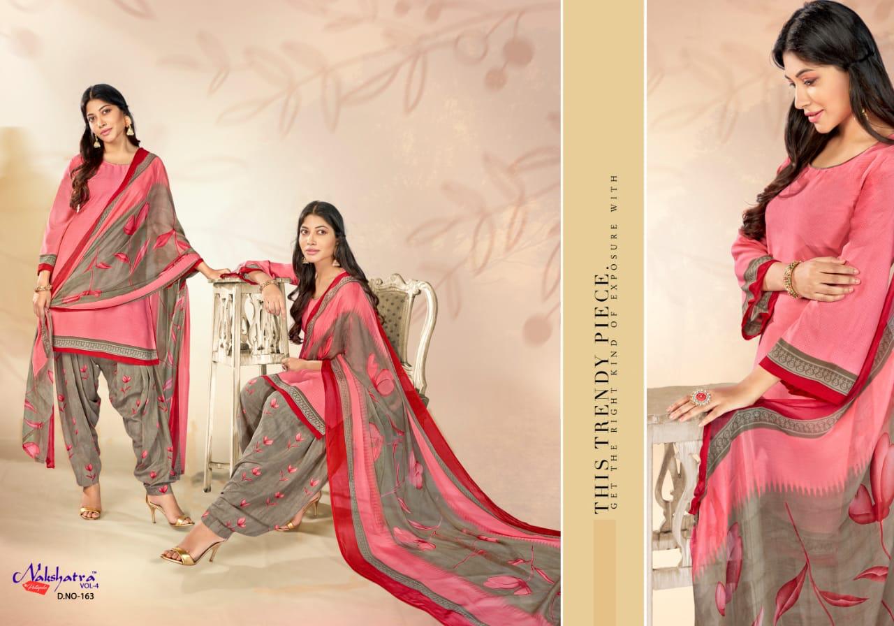 Anmol Nakshatra patiyala Vol-4 Wholesale Printed Dress Material