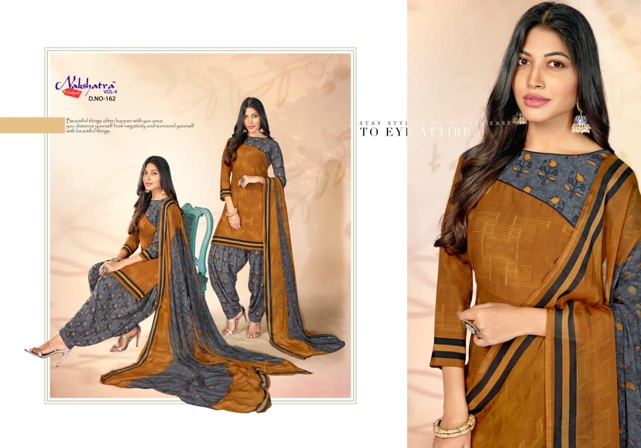 Anmol Nakshatra patiyala Vol-4 Wholesale Printed Dress Material