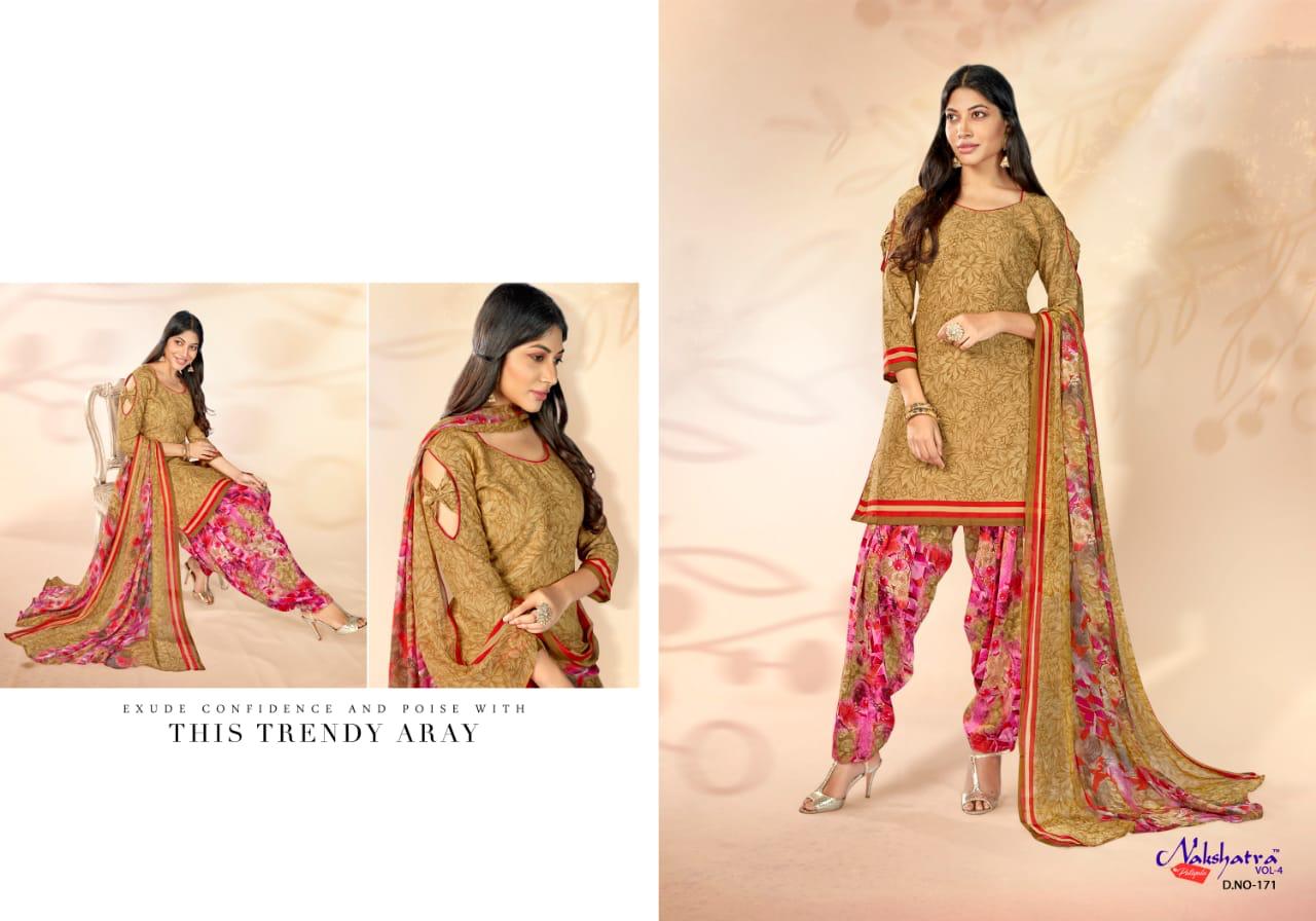 Anmol Nakshatra patiyala Vol-4 Wholesale Printed Dress Material