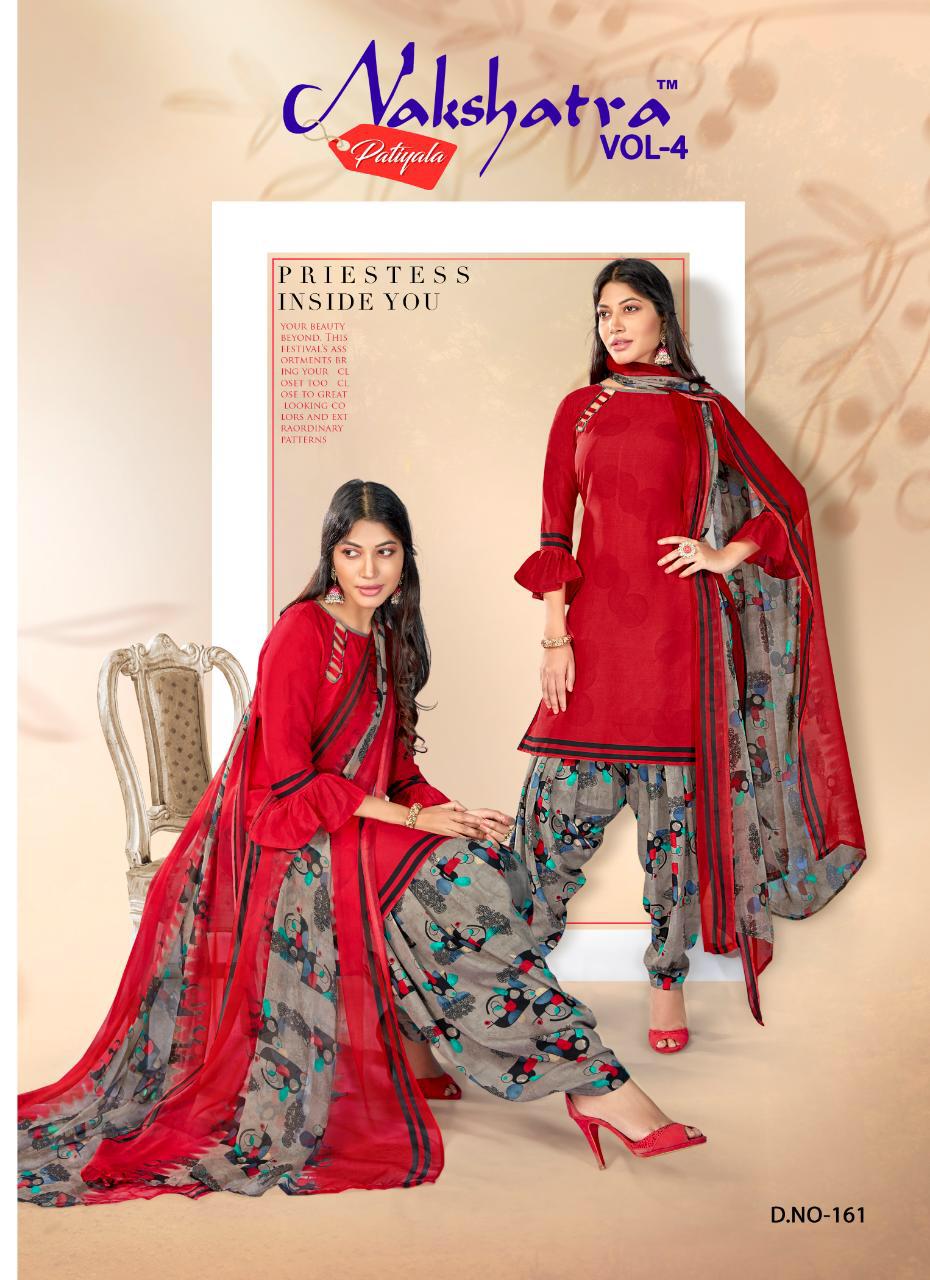 Anmol Nakshatra patiyala Vol-4 Wholesale Printed Dress Material