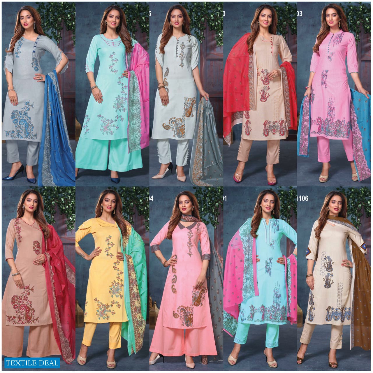 Anmol Pictorial Wholesale Cotton Dress Material