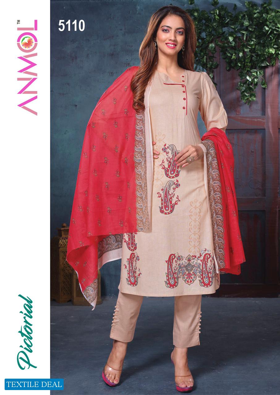 Anmol Pictorial Wholesale Cotton Dress Material