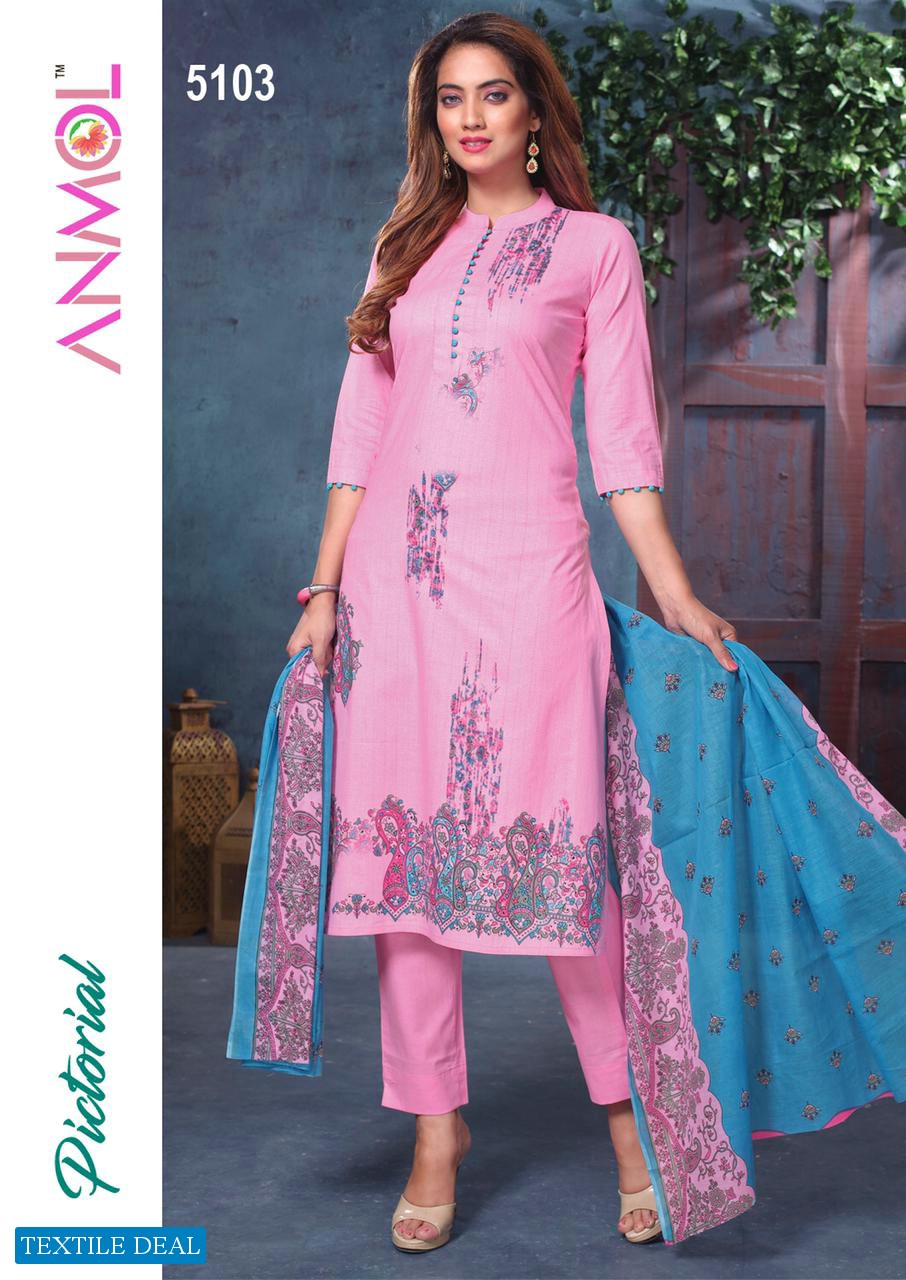 Anmol Pictorial Wholesale Cotton Dress Material