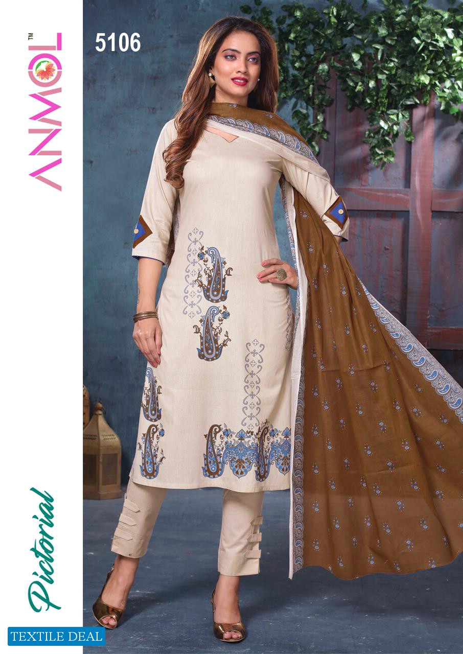Anmol Pictorial Wholesale Cotton Dress Material