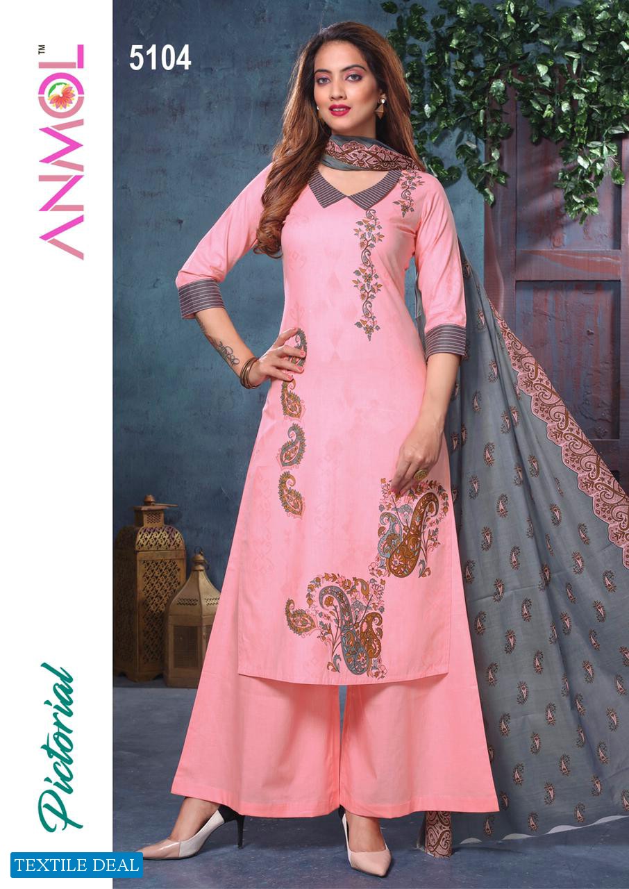 Anmol Pictorial Wholesale Cotton Dress Material