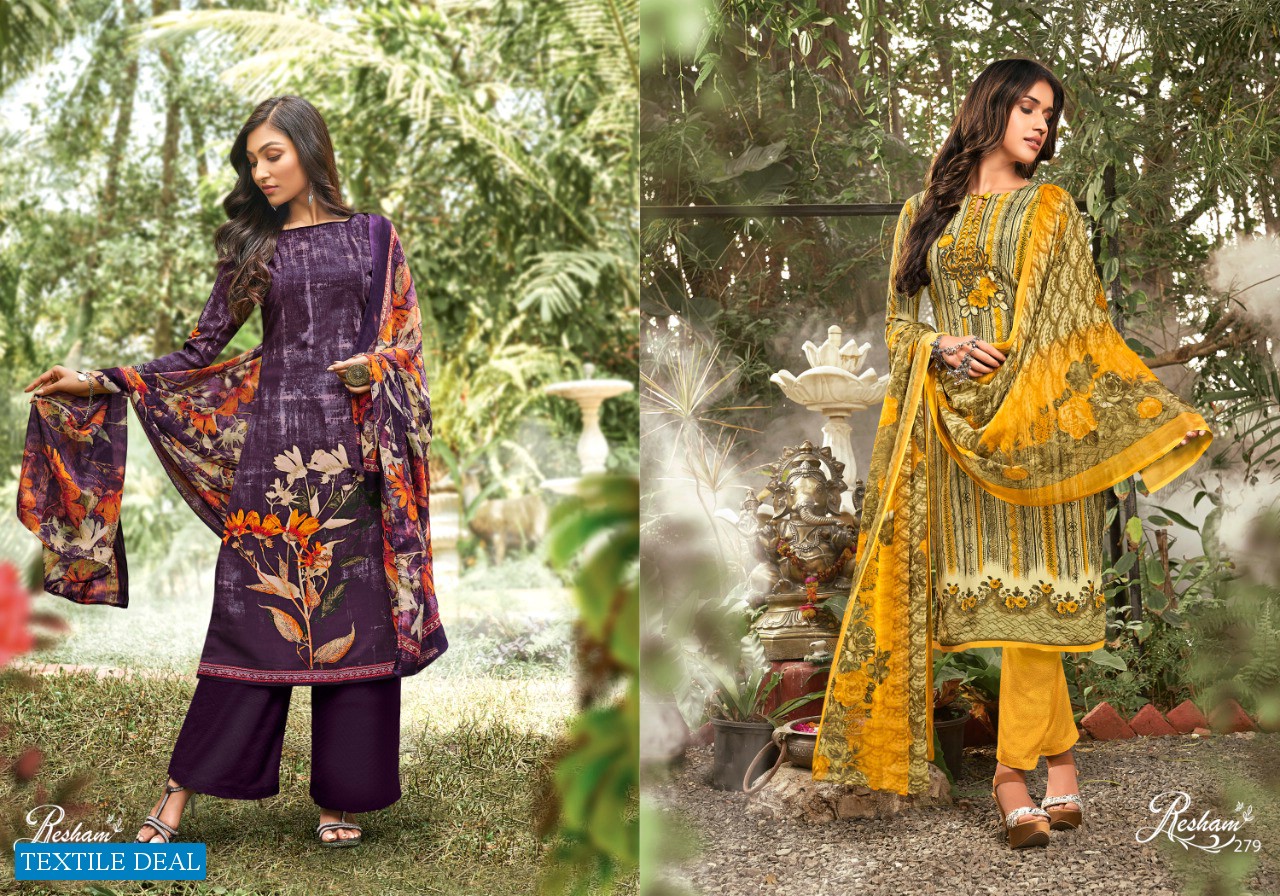 Anmol Resham Vol-10 Wholesale French Crepe Salwar Kameez