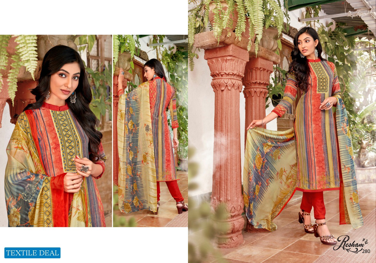Anmol Resham Vol-10 Wholesale French Crepe Salwar Kameez