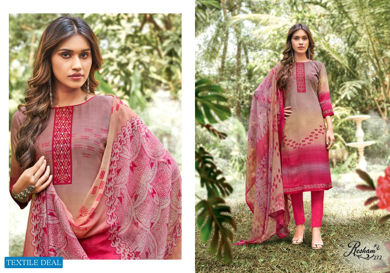 Anmol Resham Vol-10 Wholesale French Crepe Salwar Kameez