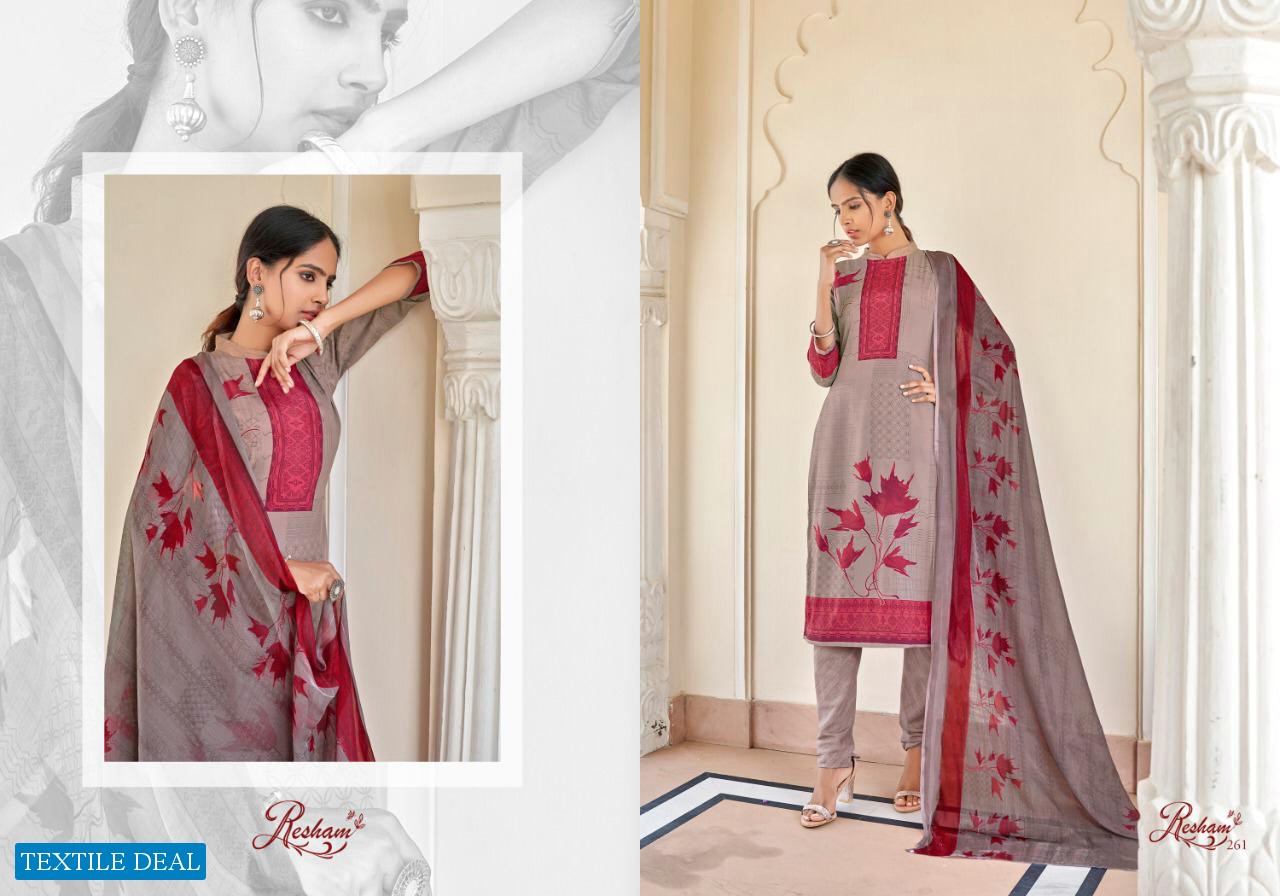 Anmol Resham Vol-9 Wholesale French Crepe Salwar Kameez