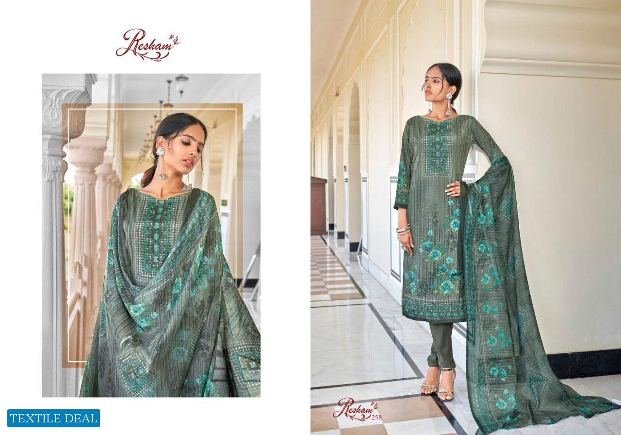 Anmol Resham Vol-9 Wholesale French Crepe Salwar Kameez
