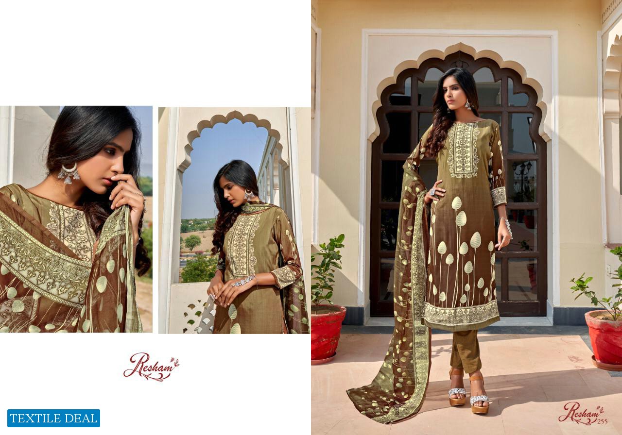 Anmol Resham Vol-9 Wholesale French Crepe Salwar Kameez