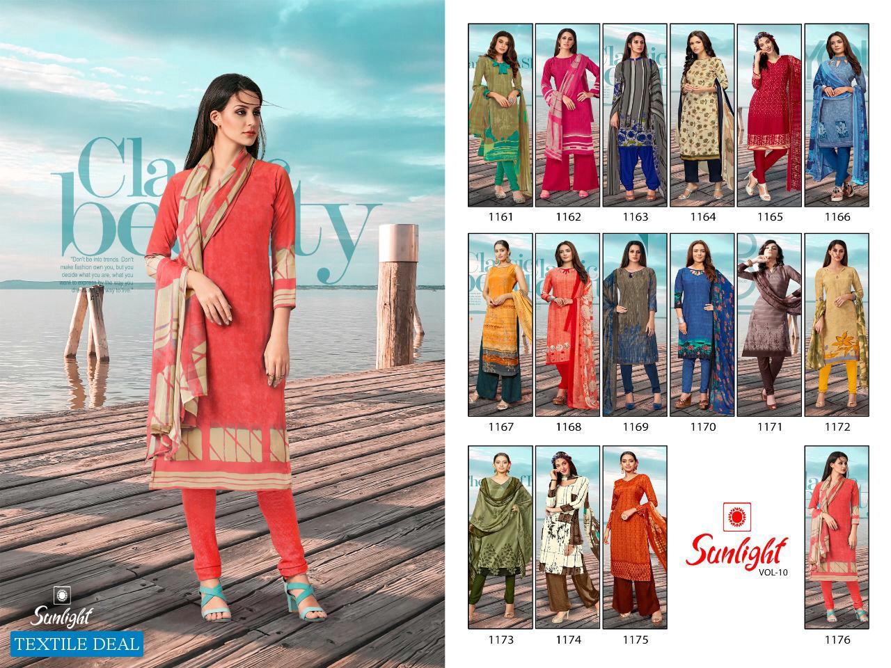 Anmol Sunlight vol-10 Wholesale Cotton printed Dress Material