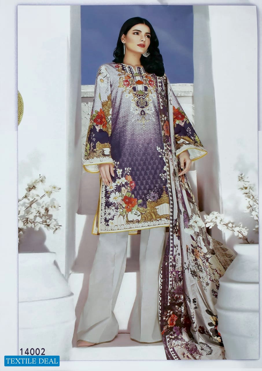Apna Cotton Aaliya Karachi Vol-14 Wholesale Dress Material