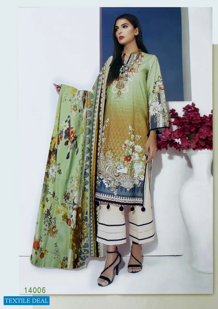 Apna Cotton Aaliya Karachi Vol-14 Wholesale Dress Material