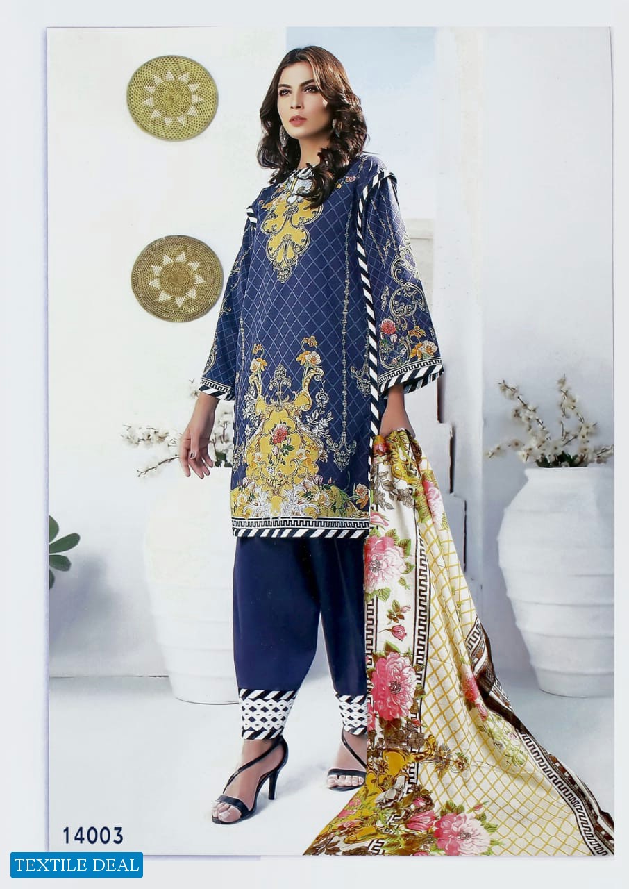 Apna Cotton Aaliya Karachi Vol-14 Wholesale Dress Material