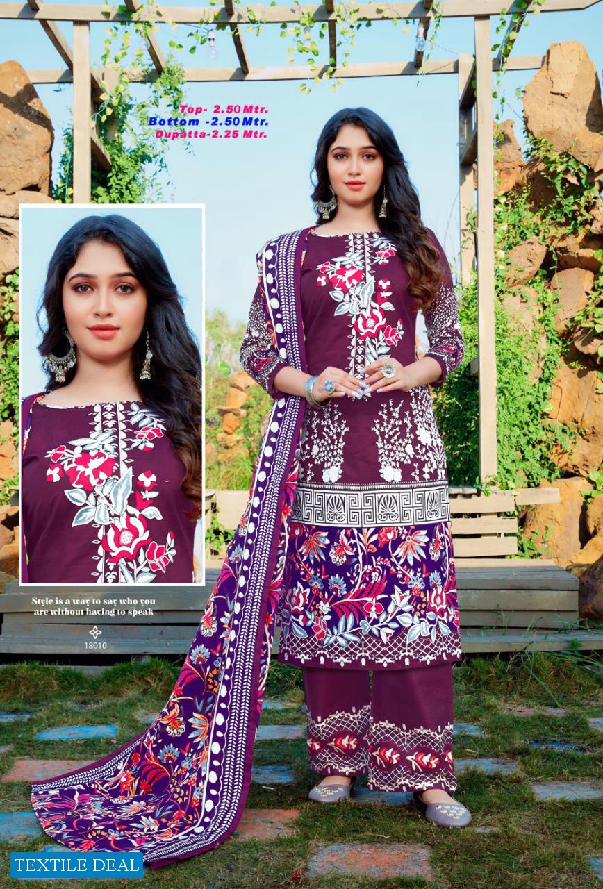 Apna Cotton Aaliya Karachi Vol-18 Wholesale Dress Material