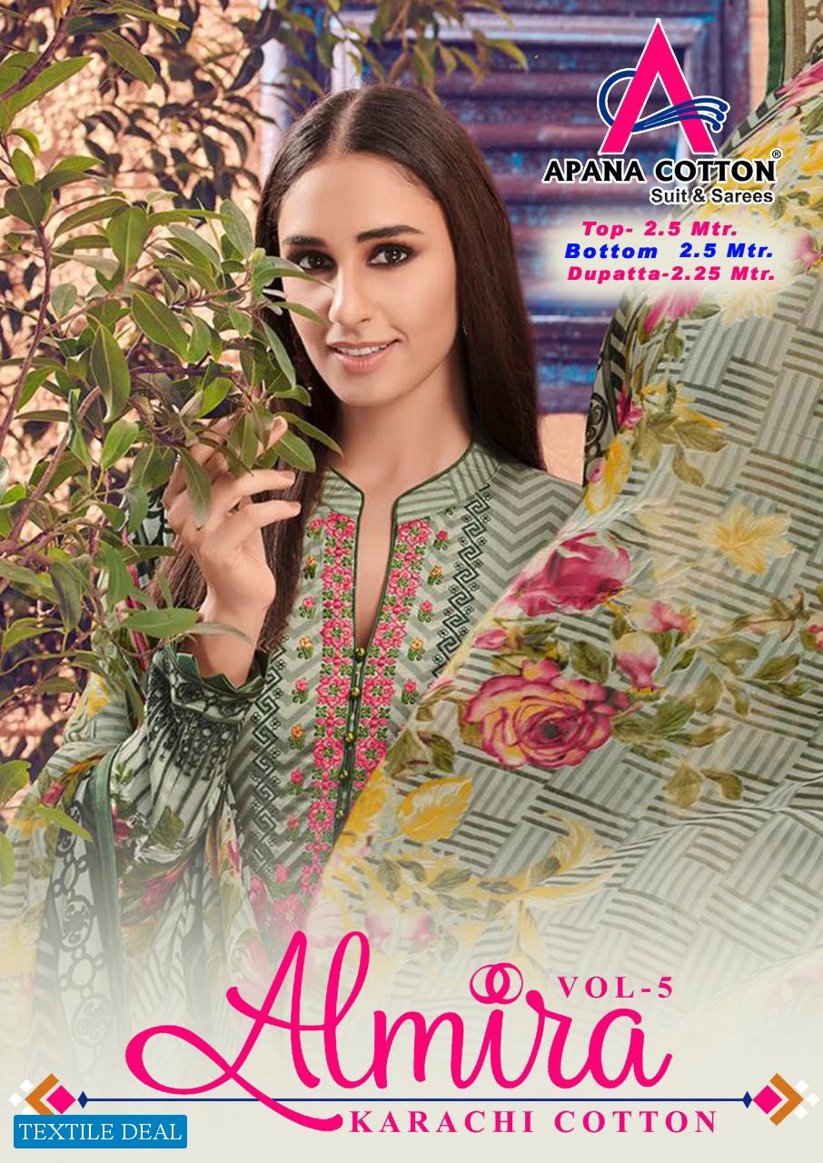 Apna Cotton Almira Vol-5 Wholesale Karachi Style Dress