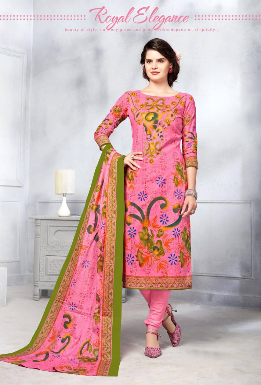 Apna Cotton Saniya Karachi Vol-2 Printed Dress Material