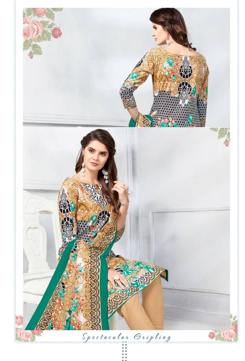 Apna Cotton Saniya Karachi Vol-2 Printed Dress Material