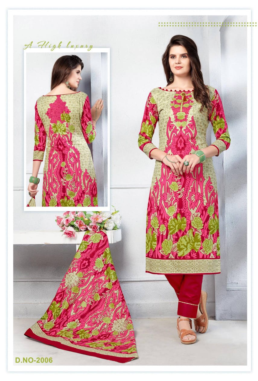 Apna Cotton Saniya Karachi Vol-2 Printed Dress Material