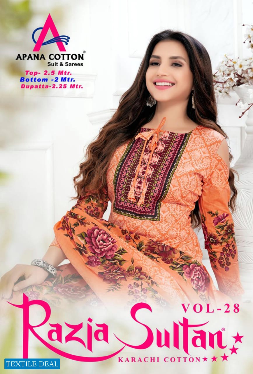 Apna Razia Sultan Vol-28 Wholesale printed Dress Material