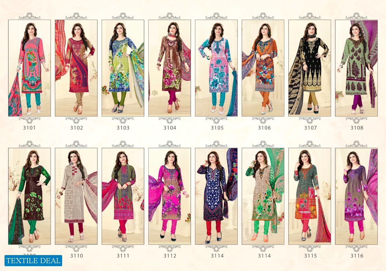 Apple Angel Vol-31 Wholesale printed Dress Material