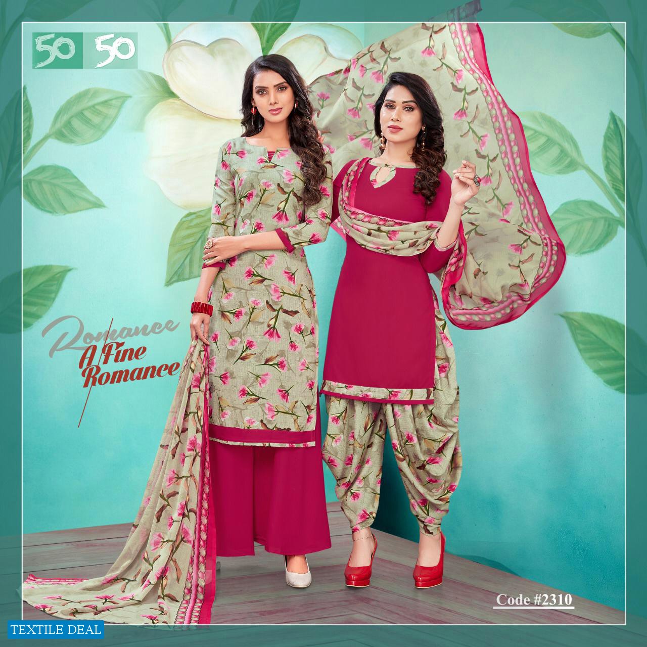 Apple Leaf 50 50 Vol-23 Wholesale Printed Dress Material