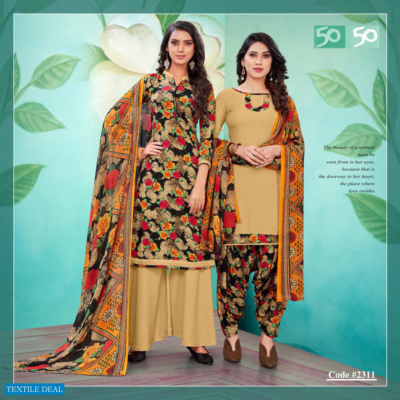 Apple Leaf 50 50 Vol-23 Wholesale Printed Dress Material