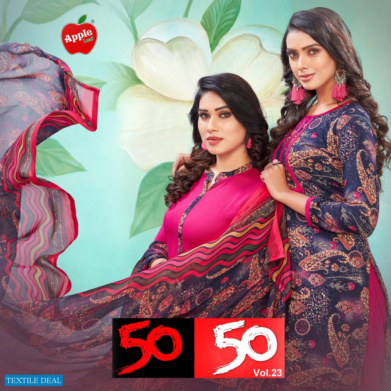 Apple Leaf 50 50 Vol-23 Wholesale Printed Dress Material
