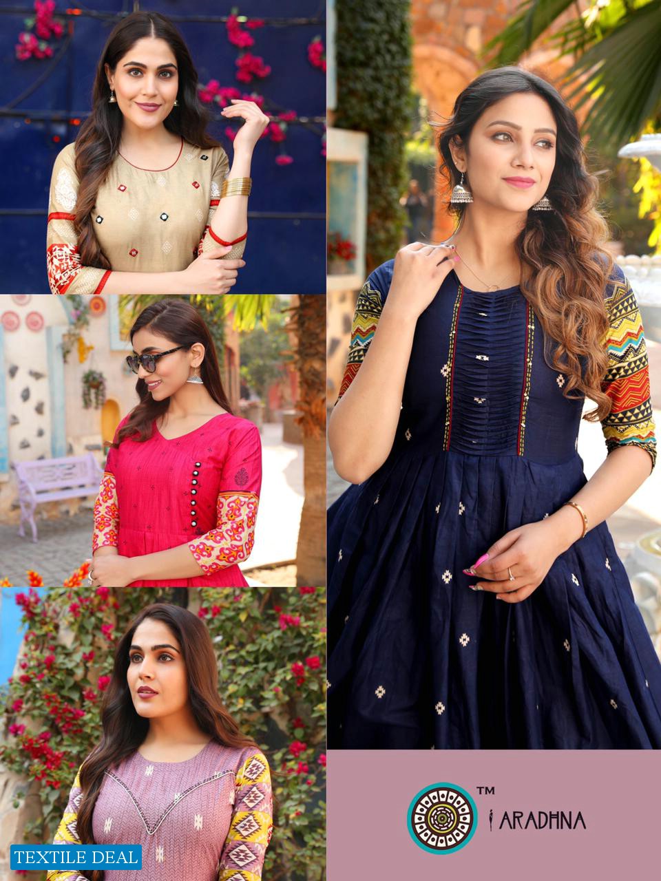 Aradhna Level Vol-3 Wholesale Long Anarkali Kurtis Catalogs