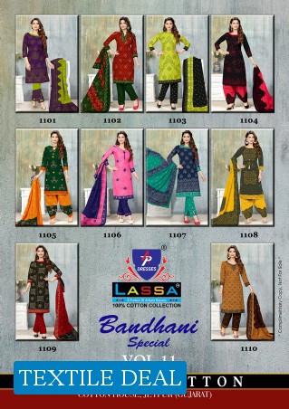 Arihant Lassa Bandhani Special Vol-11 Wholesale Formal Dress Material