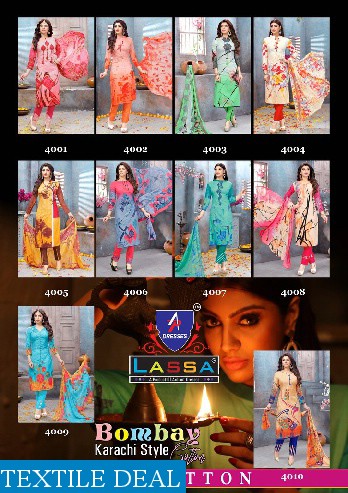 Arihant Lassa Bombay Karachi Style Vol-4 Wholesale Low Range Dress For Re-seller