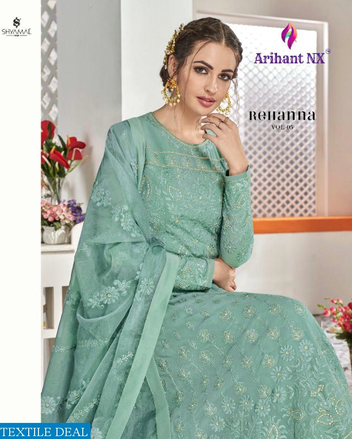 Arihant Rehanna Vol-5 Wholesale Full Stitch And Un Stitch Dresses