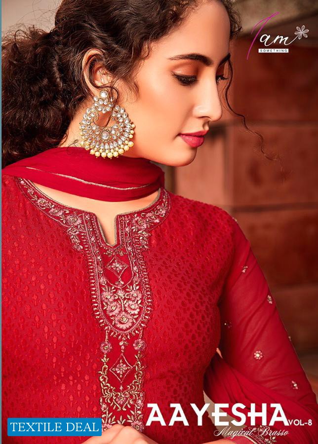 Arpan Aayesha Vol-8 Wholesale Shopping Magical Brasso Straight Suits