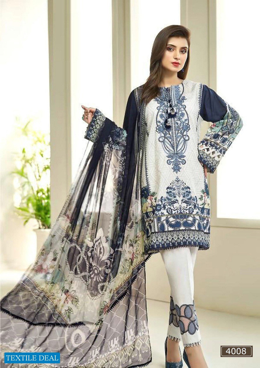 Asifa Nabeel Vol-4 Wholesale Lawn Collection Printed Dress Material