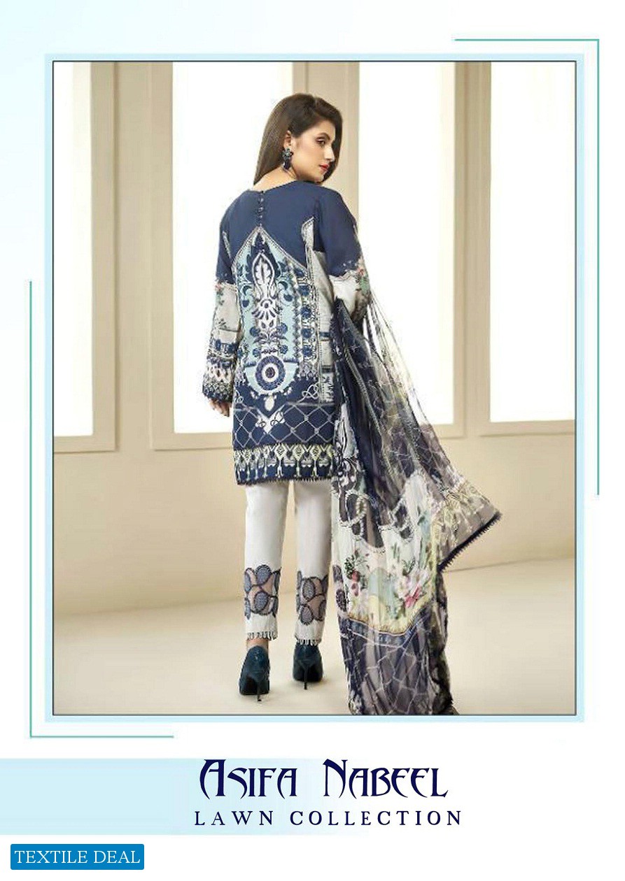 Asifa Nabeel Vol-4 Wholesale Lawn Collection Printed Dress Material
