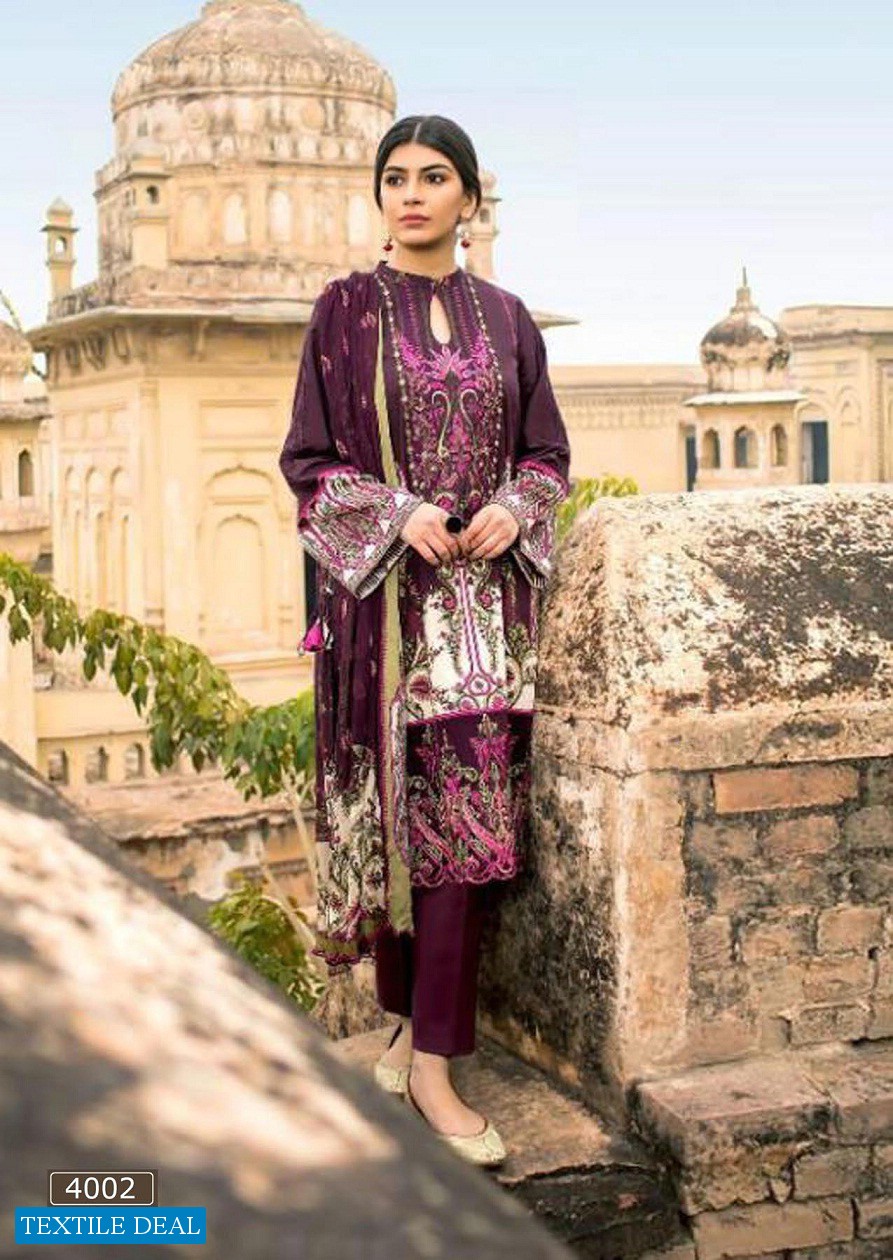 Asifa Nabeel Vol-4 Wholesale Lawn Collection Printed Dress Material