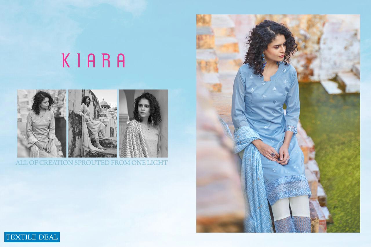 Astha Kiara Wholesale Unstitch Top And Free Size Pant Dress
