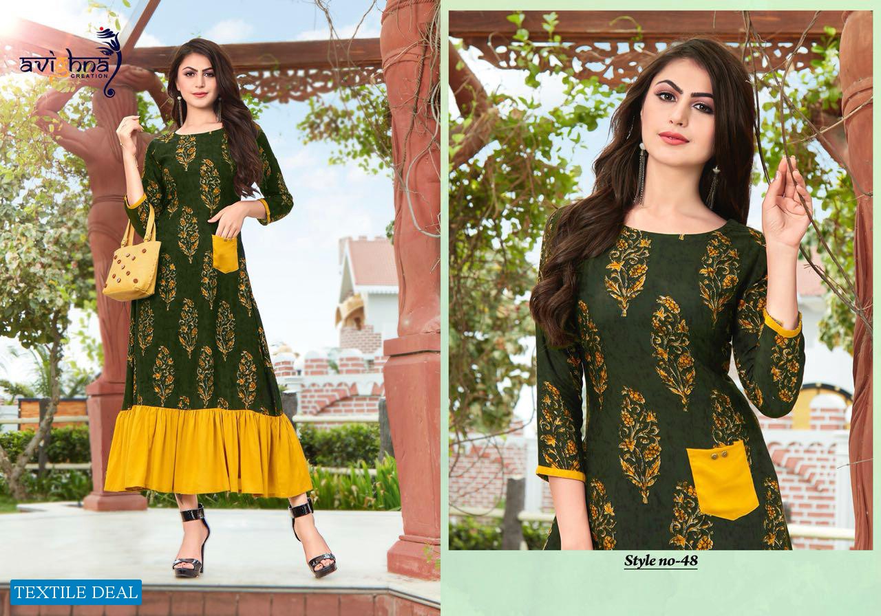 Avighna Navlika Vol-2 Wholesale Long Kurtis