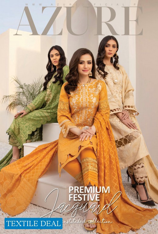 Azure Premium Festive Jacquard Collection Wholesale Pakistani Dress