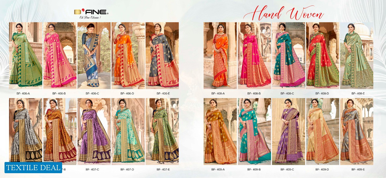 B Fine Handwoven Wholesale Shopping Silk Ethnic Sarees