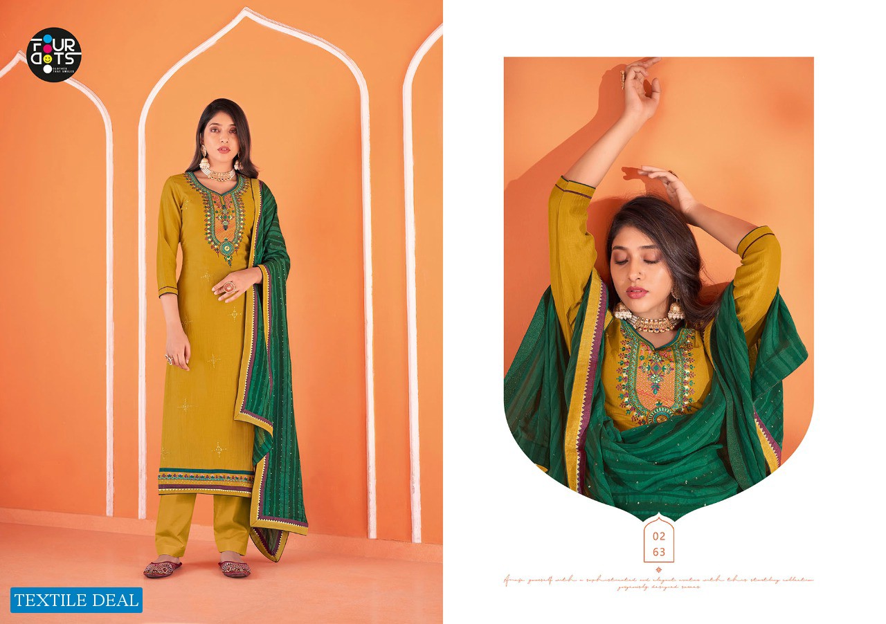 BAANI VOL 2 BY FOURDOTS SILK EMBROIDERY GOOD LOOKING SALWAR KAMEEZ