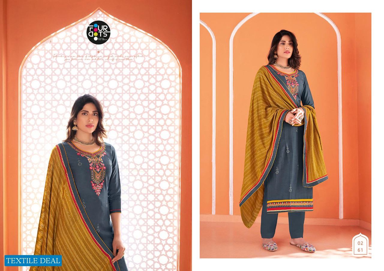 BAANI VOL 2 BY FOURDOTS SILK EMBROIDERY GOOD LOOKING SALWAR KAMEEZ