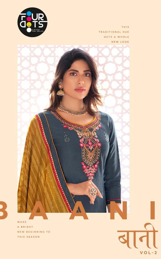BAANI VOL 2 BY FOURDOTS SILK EMBROIDERY GOOD LOOKING SALWAR KAMEEZ