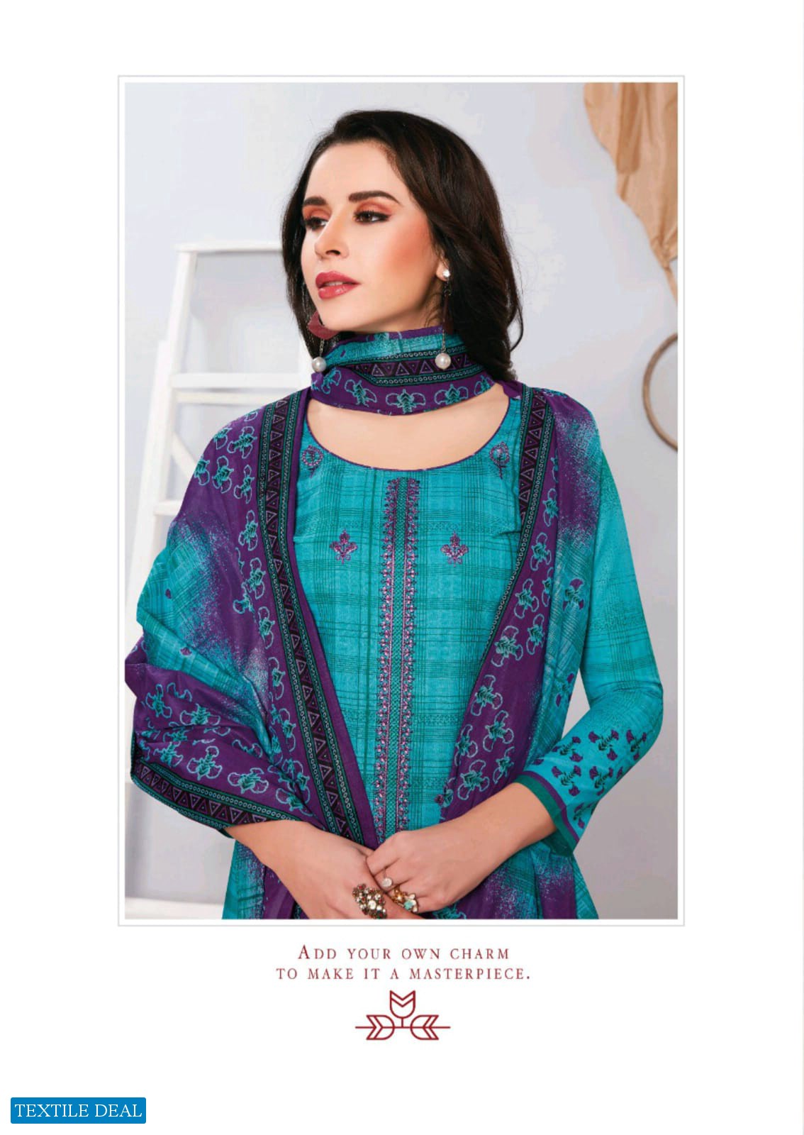 BALAJI COTTON KANIKA FANCY WORK PRINTED DRESS MATERIALS WHOLESALER