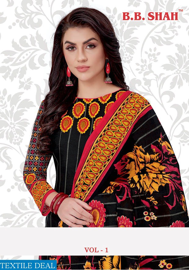 BB Shah Karishma Vol-1 Wholesaler Printed Dress Material